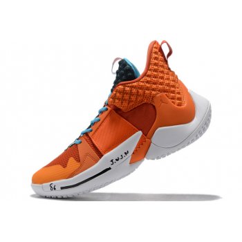 2019 Wmns Jordan Why Not Zer0.2 Orange Blue White Shoes